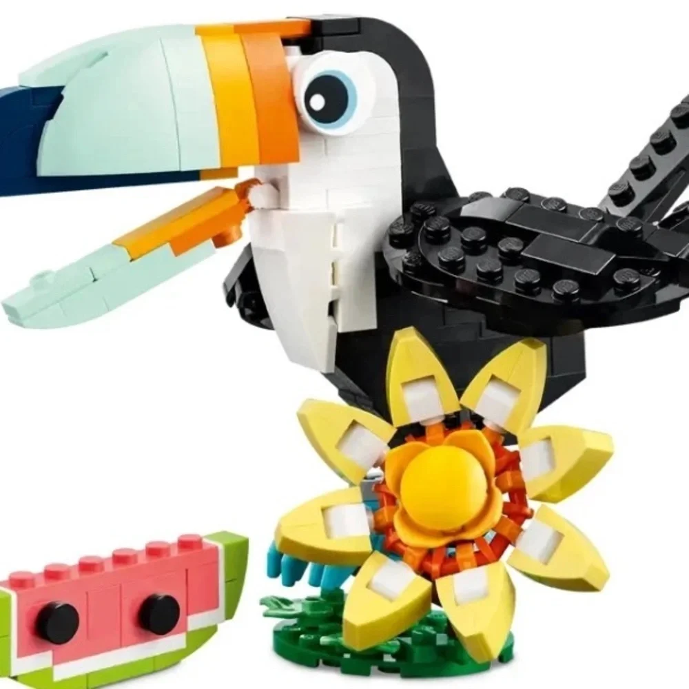 LEGO Creator Bird Toy 3-in-1 Tropical Toucan 31173 Building Kit (225 Pieces)